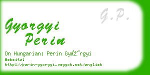 gyorgyi perin business card